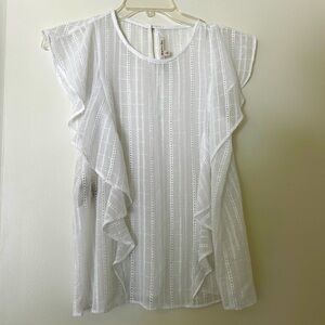 Rachel Roy small white blouse / tank NWOT